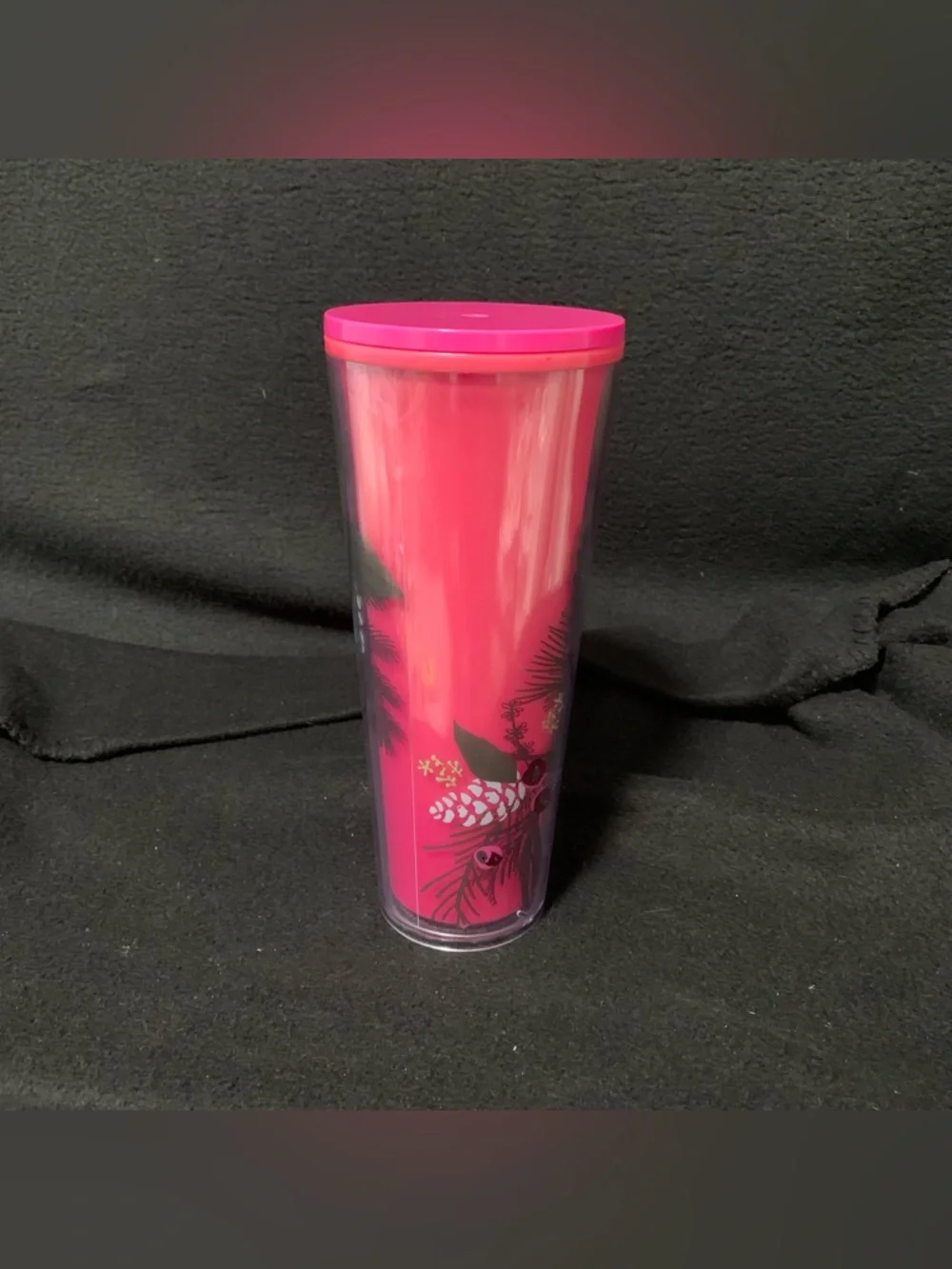 🎄Starbucks 2021 Holiday Pink Pinecone Color-Changing Venti Tumbler | 24 oz